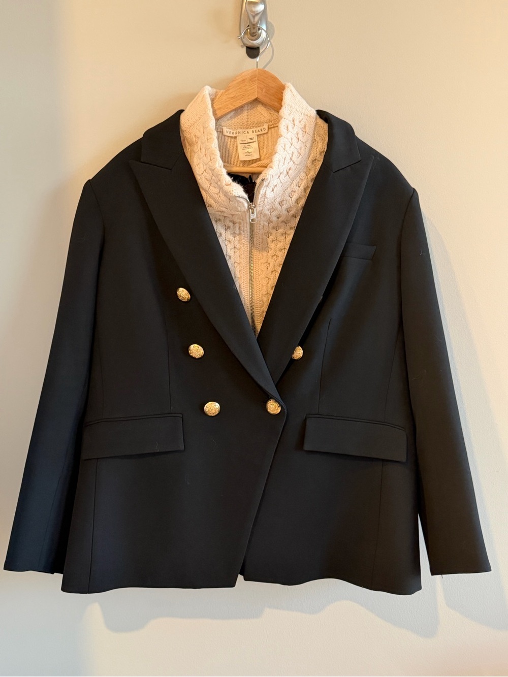 Veronica Beard Miller Dickey Jacket with Upstate Dickey